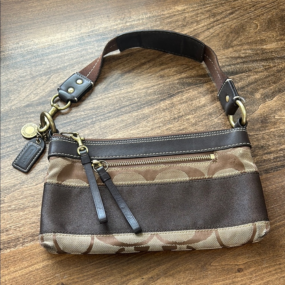 Coach Brown Signature mini bag